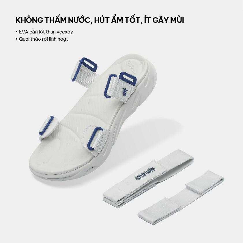 Mô tả Giày Sandal Nam Nữ F8M Thoải Mái, Nhẹ Êm Ver 2 Shondo Nhiều Màu - 7