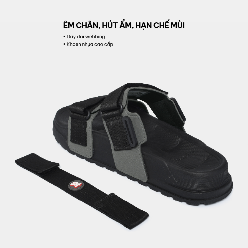 Mô tả Giày Sandal Nam Nữ Platy 4 Bánh Mì, Siêu Nhẹ Shondo Nhiều Màu - 7