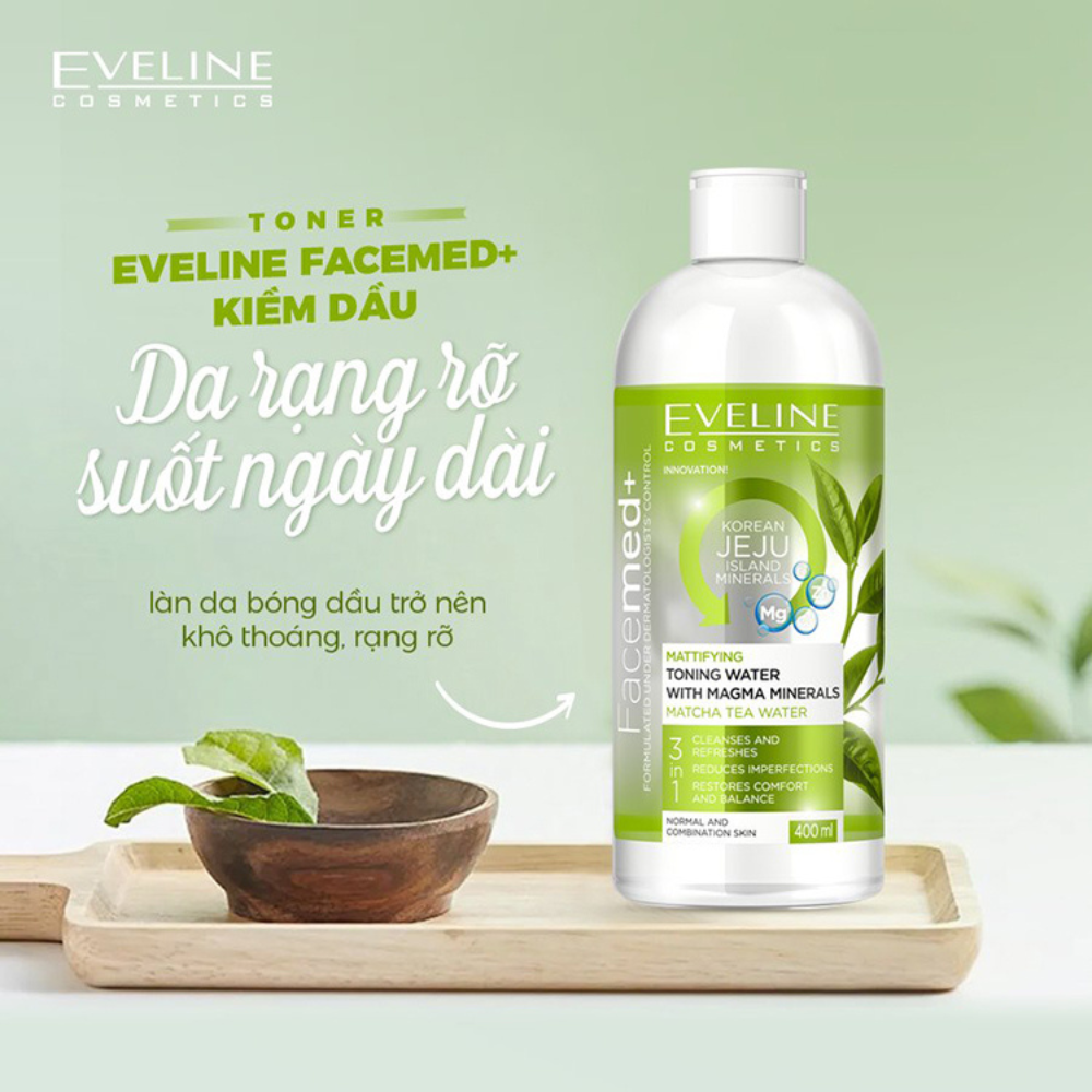 Mô tả Nước hoa hồng kiềm dầu Eveline Facemed 400ml - 2