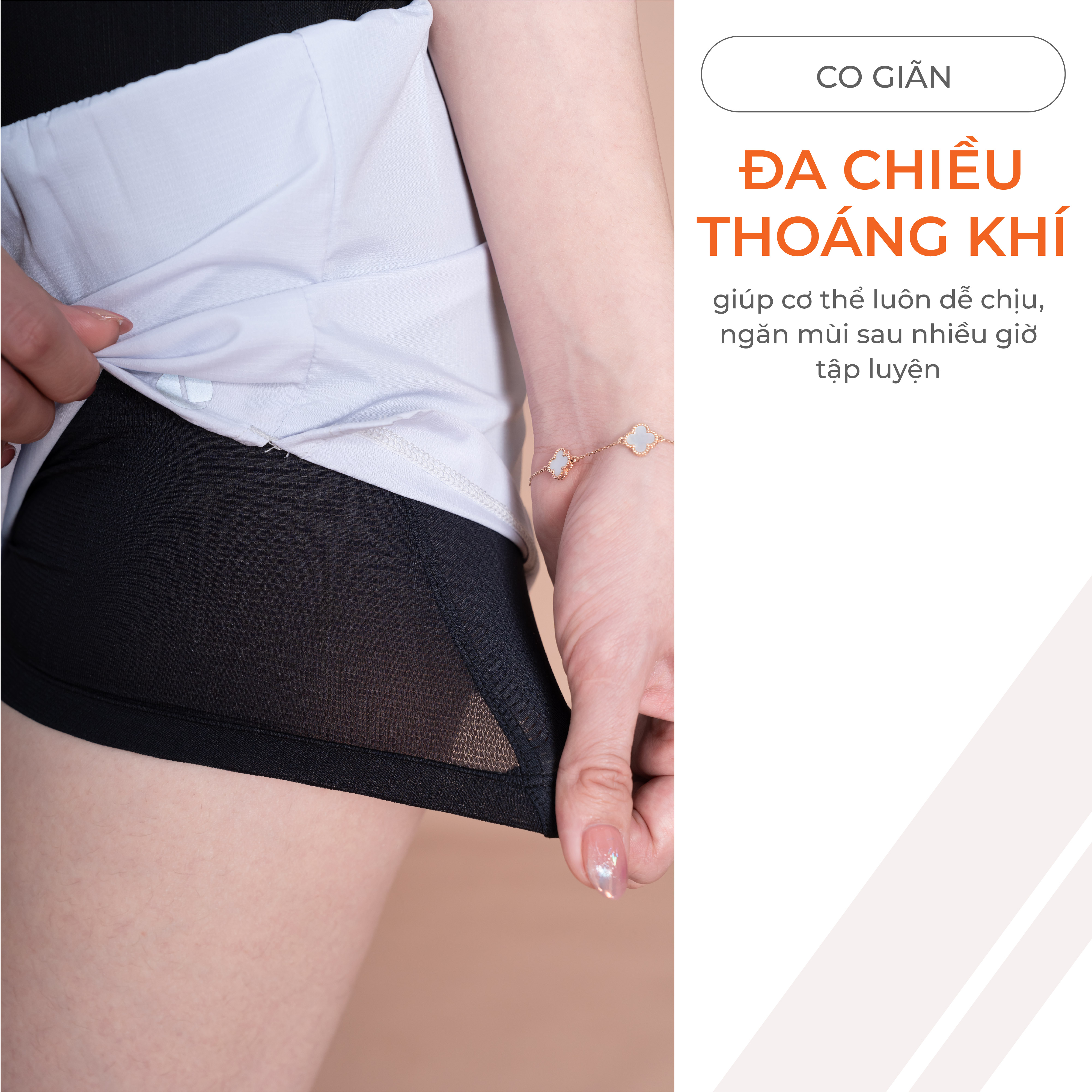 Mô tả Quần Chạy Bộ Nữ 2 Lớp Livan Sport, Quần Running, Quần Chạy Nữ, Quần Chạy Có Cạp Đựng Đồ Tiện Lợi, Quần Running 2 Lớp Nữ - 3