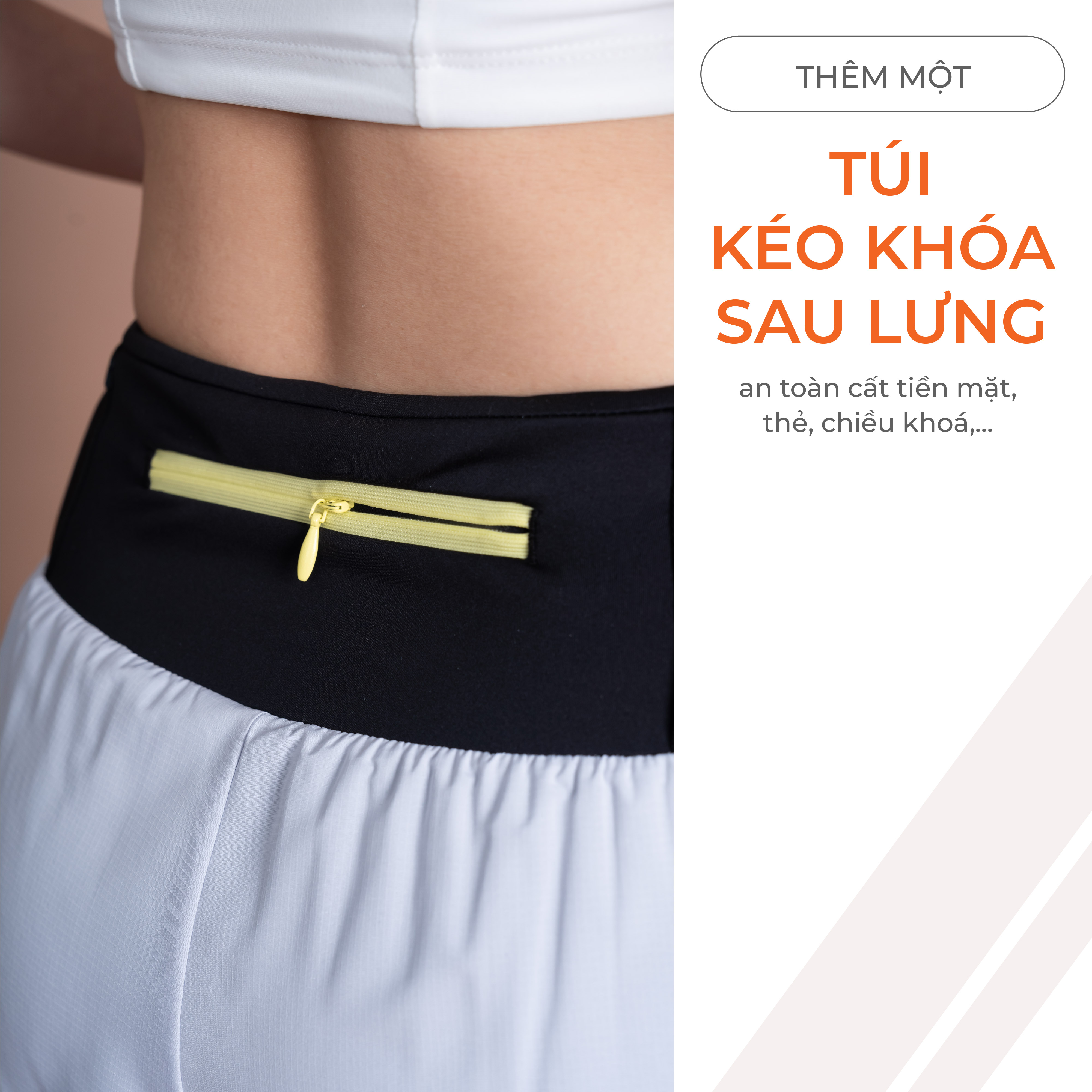 Mô tả Quần Chạy Bộ Nữ 2 Lớp Livan Sport, Quần Running, Quần Chạy Nữ, Quần Chạy Có Cạp Đựng Đồ Tiện Lợi, Quần Running 2 Lớp Nữ - 4