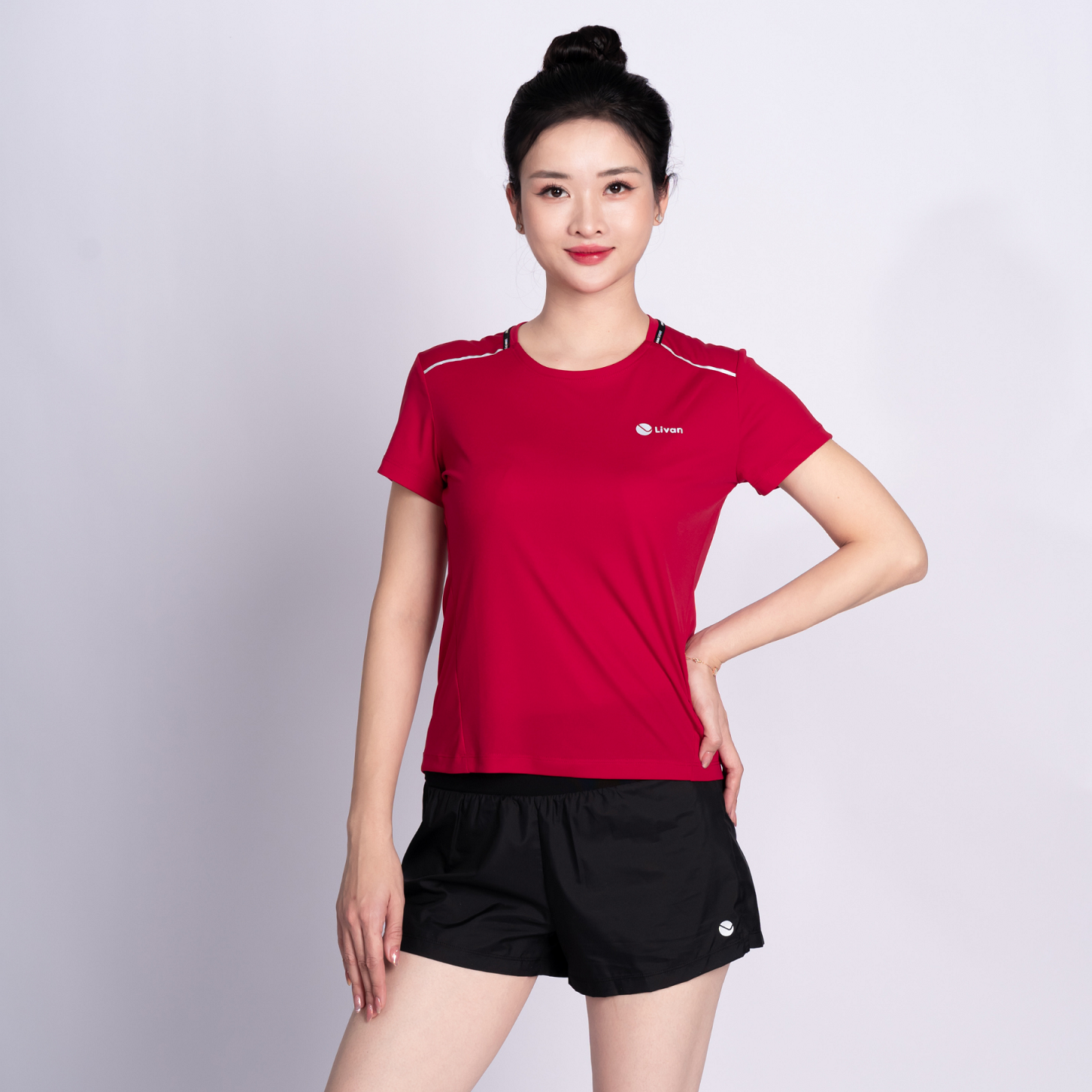 Mô tả Áo Chạy Bộ Nữ Nhanh Khô Nhiều Màu Sắc Lựa Chọn LV24N03F204 Livan Sport, Áo Running Nữ, Áo Chạy Nữ Siêu Nhẹ - 4