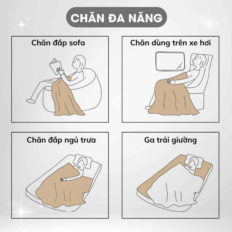 Chăn lông cừu cho du lịch