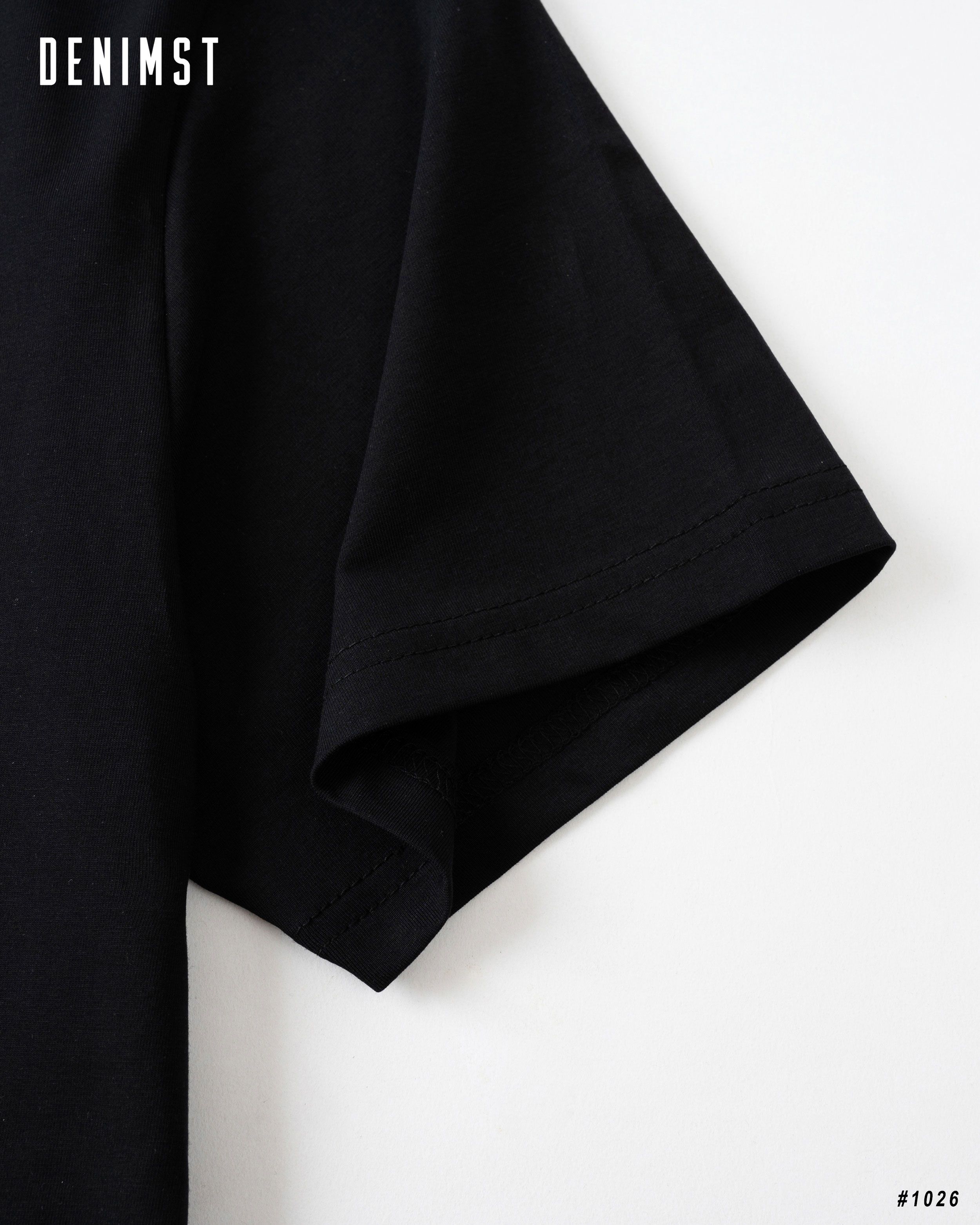 Mô tả Áo Thun Nam Trơn Cao Cấp DENIMST 1026 Chất Cotton Co Dãn 4 Chiều, Mềm Mại, Thoáng Mát, Dáng Regular - 10
