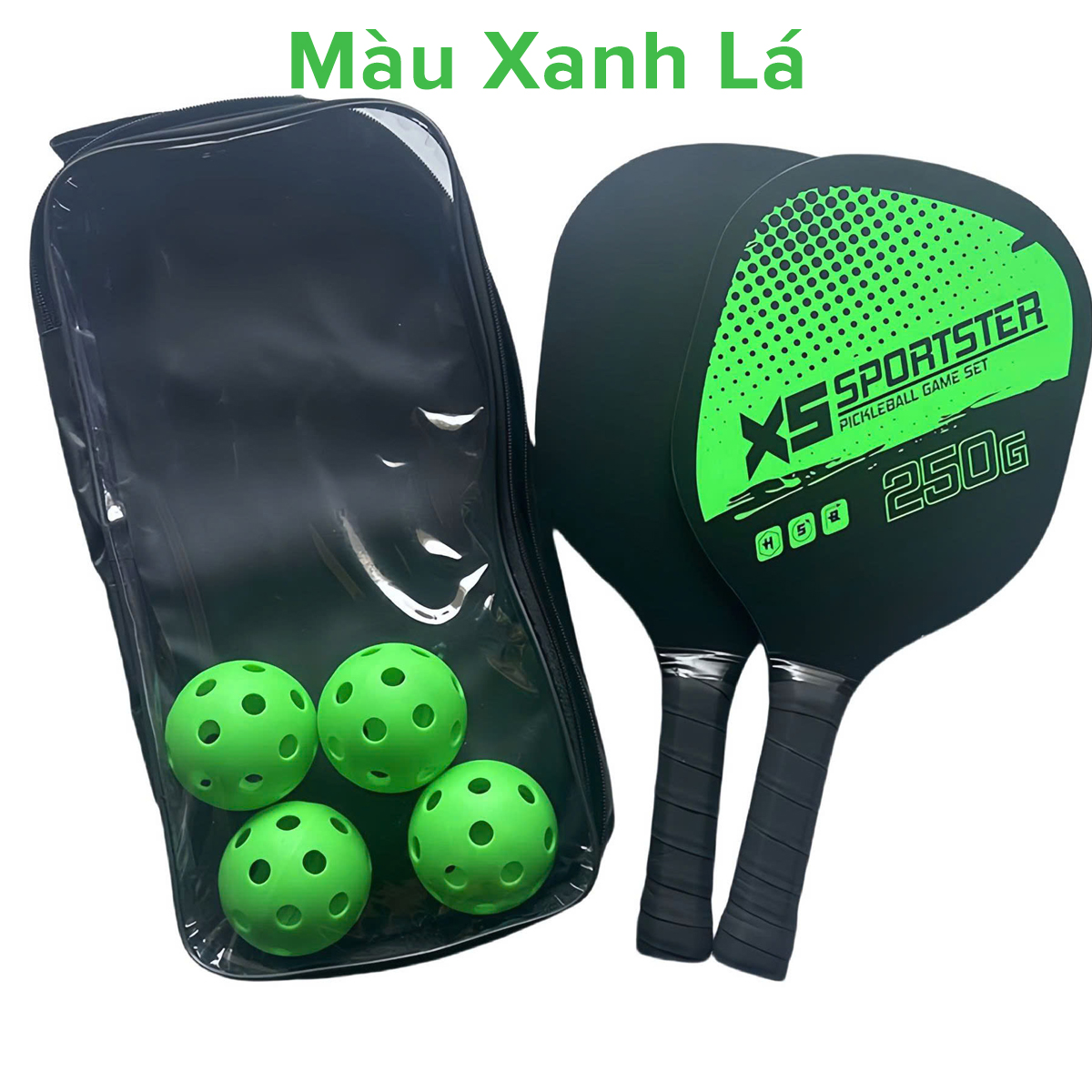 Mô tả Bộ 2 Vợt Pickleball Gỗ In UV Bền Đẹp Kèm 4 Bóng 26 Lỗ Nhựa PE Độ Nảy Chuẩn Thi Đấu Pickleball Hãng Amalife - 2