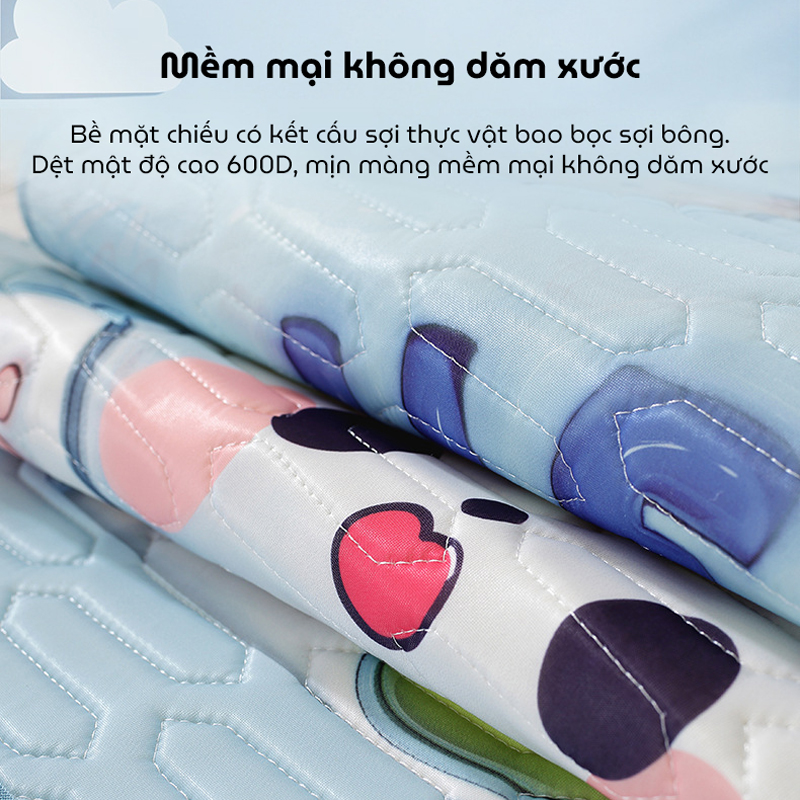 Mô tả Chiếu Điều Hoà Cao Su Non Cho Bé KidAndMom 60x120cm In Hình 5D (Không Có Chống Thấm) - 11