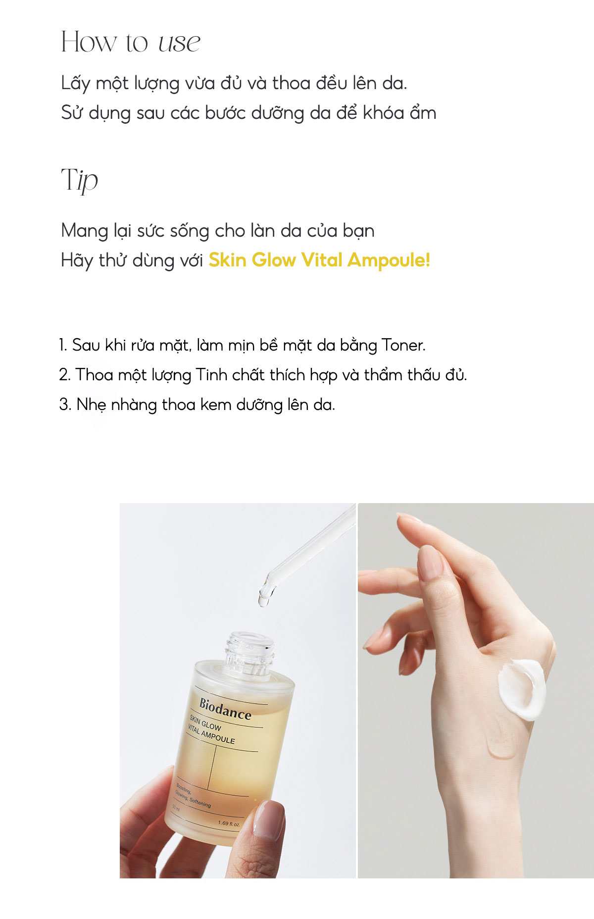 Mô tả BIODANCE Kem Dưỡng Ẩm Làm Sáng Căng Bóng Và Phục Hồi Da Skin GLow Essence Cream 50ml - 7