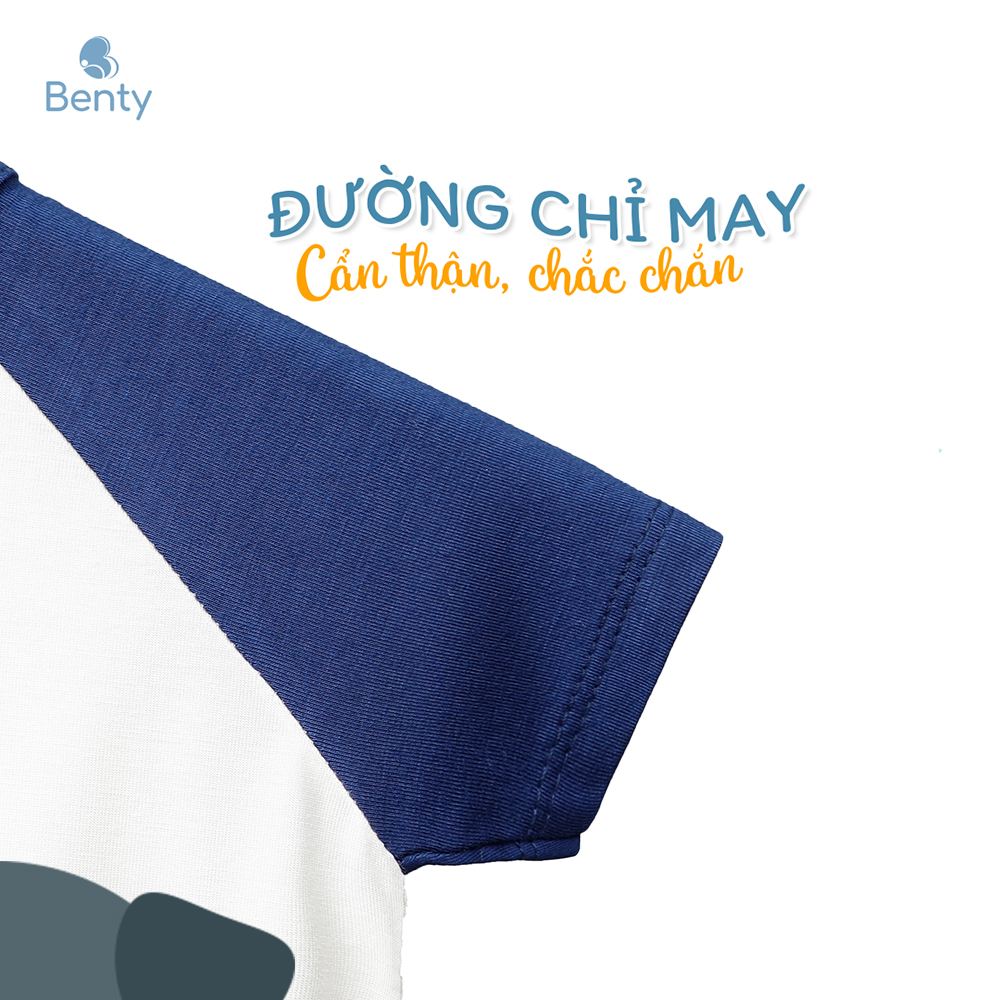 Mô tả Bộ body cộc lệch in hình gấu BENTY BT018 chất liệu mềm mịn mát, bodysuit cho bé dễ thương - 2