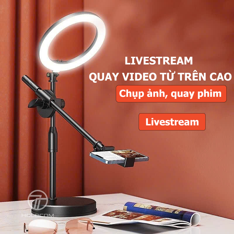 Mô tả Chân Quay Điện Thoại Để Bàn G50, Bộ Quay Video Chụp Ảnh 360 Độ Từ Trên Xuống Chắc Chắn Tiện Lợi - HOLOCOM - 2