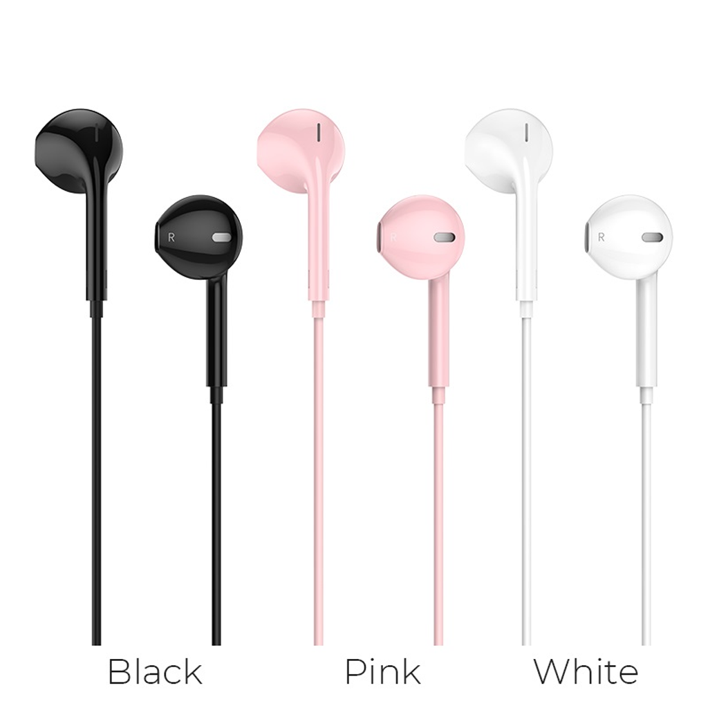 Mô tả Tai Nghe Có Dây Jack 3.5mm Chính Hãng HOCO dài 1.2m tích hợp Micro tiện lợi, chất liệu bền bỉ - 1