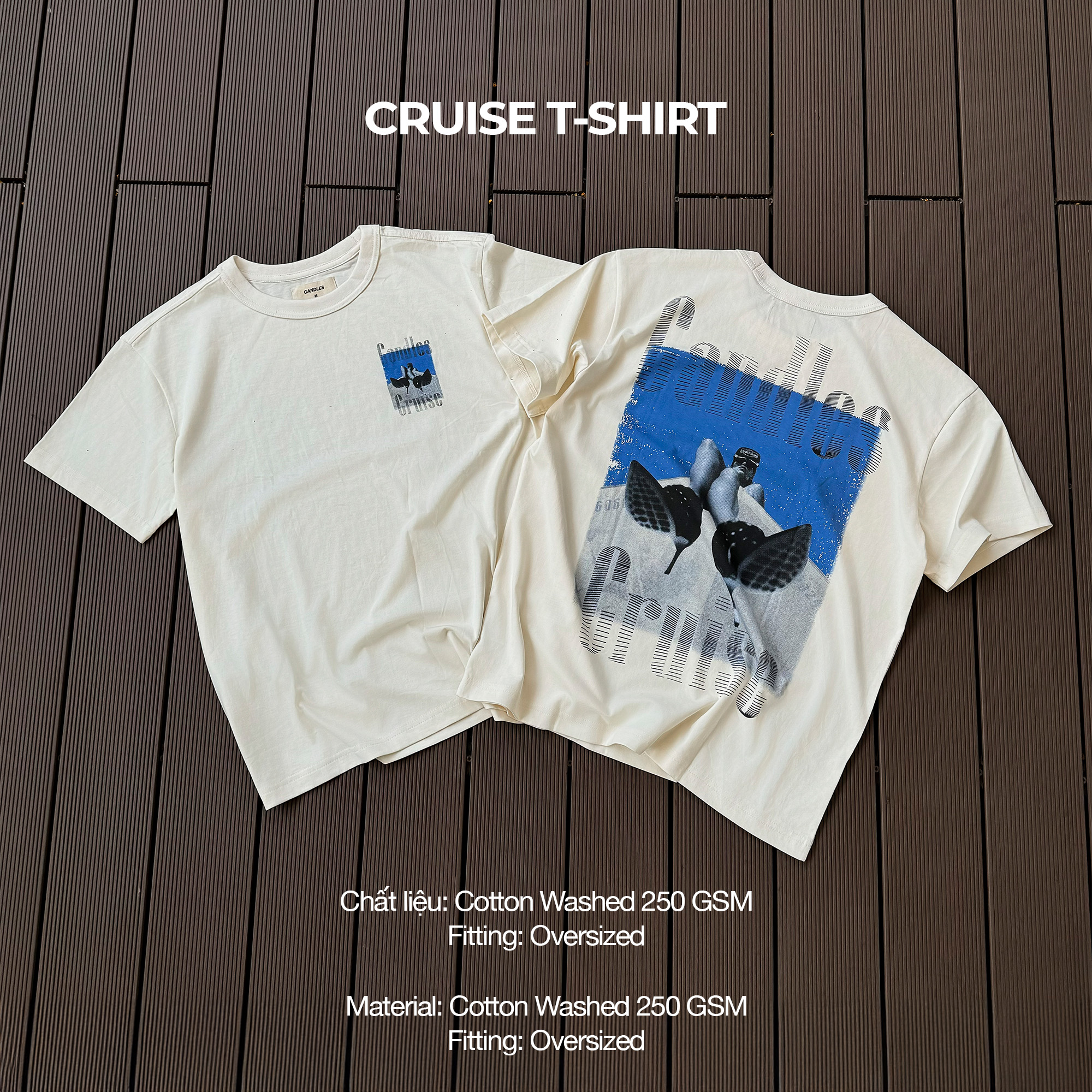 Mô tả Áo thun Candles Cruise Oversize Tee Unisex - 1