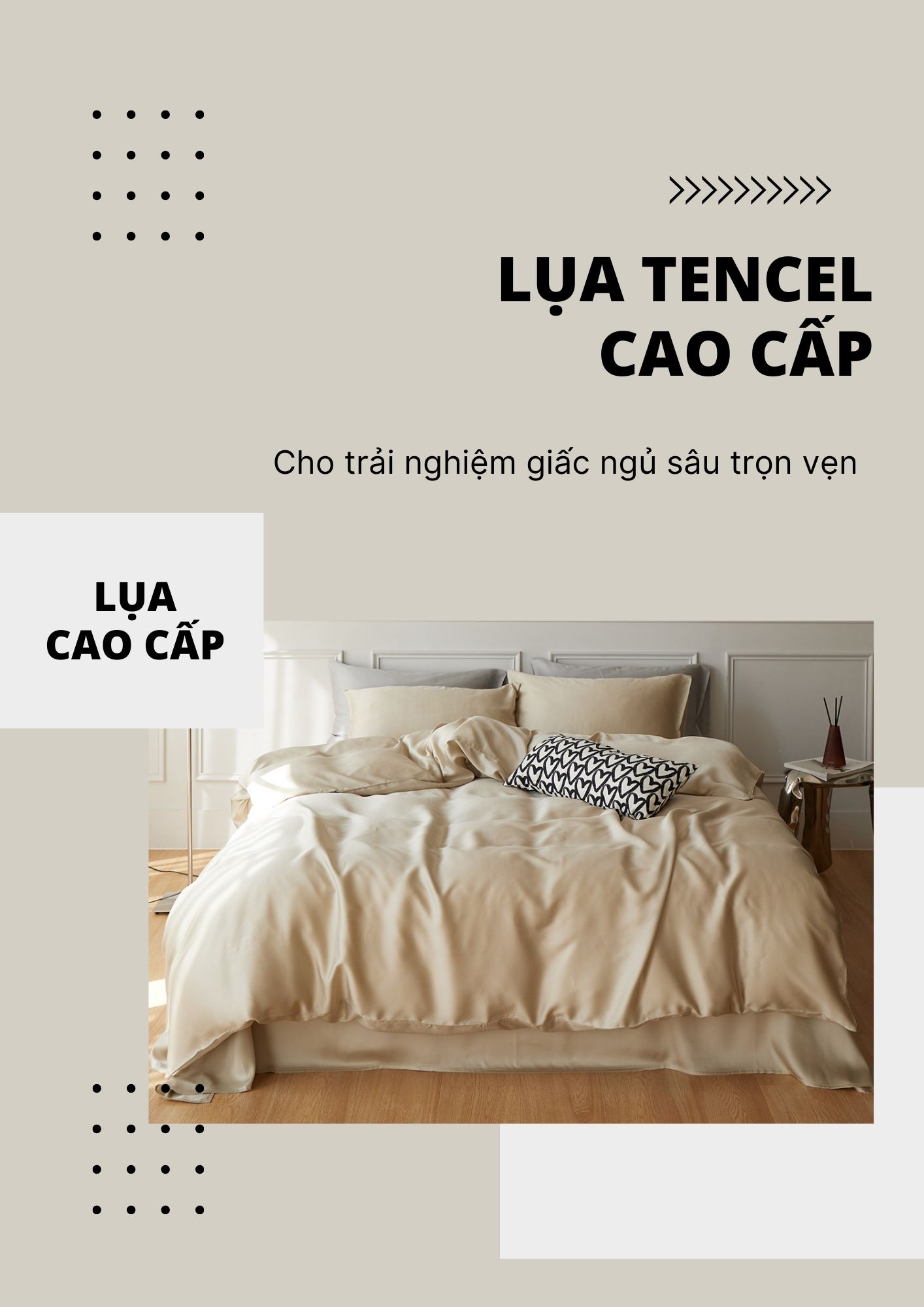 Mô tả Set Chăn Ga Gối 5 Món  He thong NEM Cao Cấp Bộ Set Chăn Ga Trải Giường Bốn Mùa Vải Tencel Cotton Có Vỏ Chăn Lồng Ruột - 1