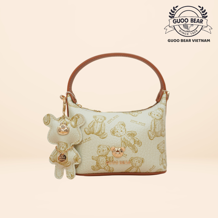 Mô tả Túi xách GUOO BEAR chính hãng - GU1078 đeo vai kèm charm gấu xinh xắn - 2