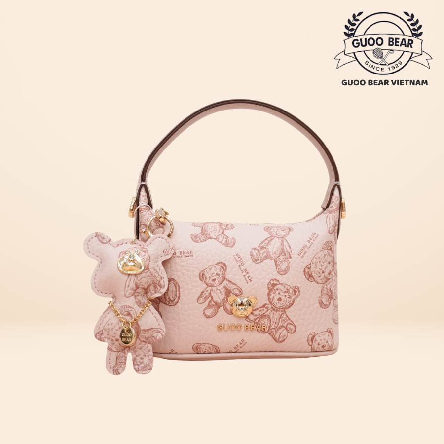 Mô tả Túi xách GUOO BEAR chính hãng - GU1078 đeo vai kèm charm gấu xinh xắn - 4