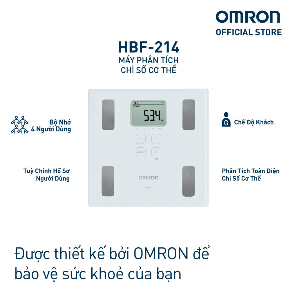 Mô tả Máy Đo Thành Phần Cơ Thể OMRON HBF-214 - 1