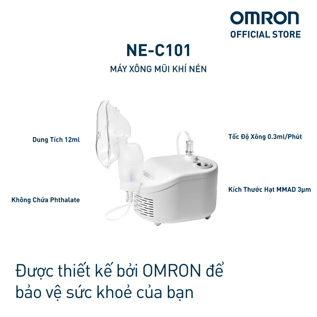 Mô tả Máy Xông Khí Dung Mũi Họng OMRON NE-C101 - 1