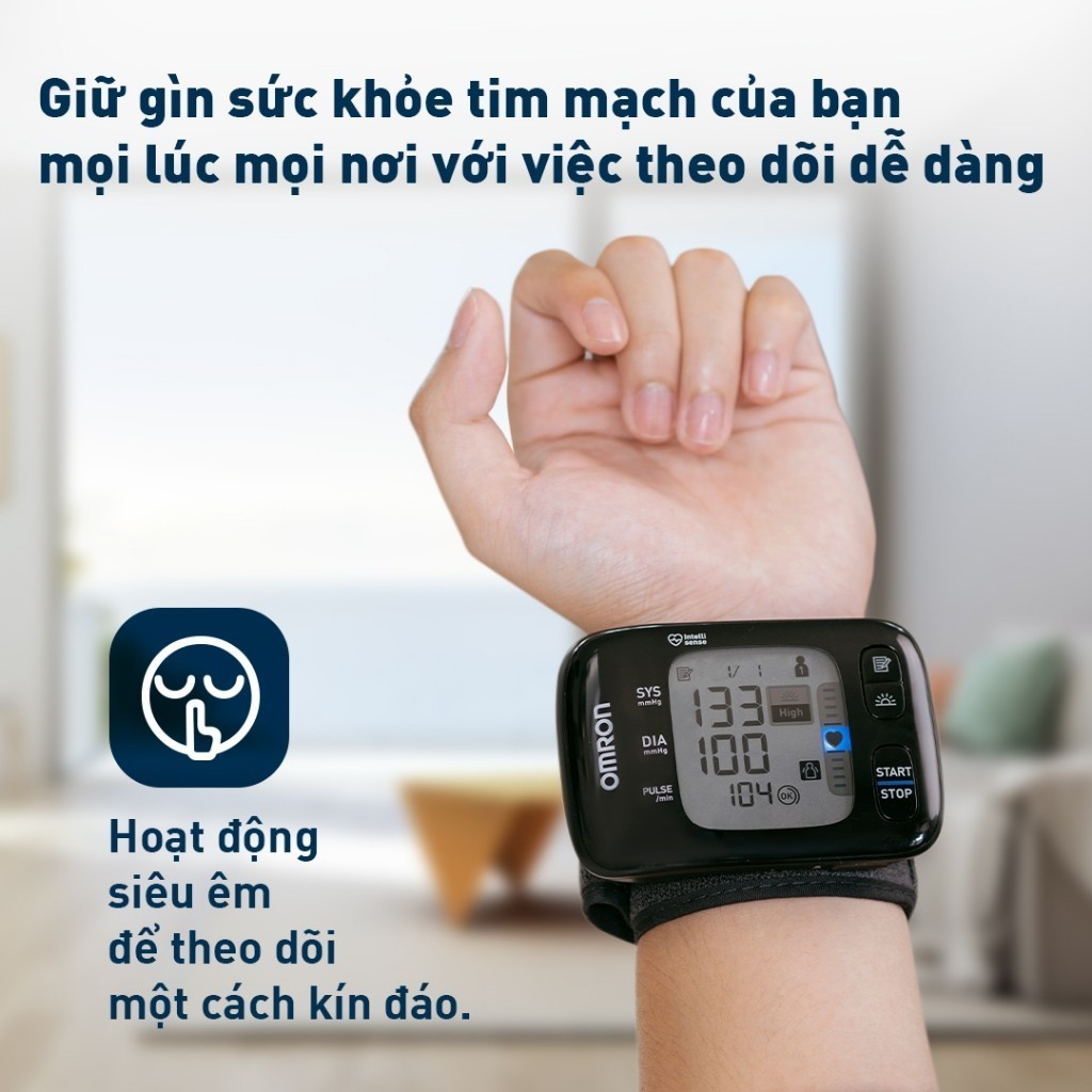 Mô tả Máy Đo Huyết Áp Cổ Tay Tự Động OMRON HEM-6232T Bluetooth - 1