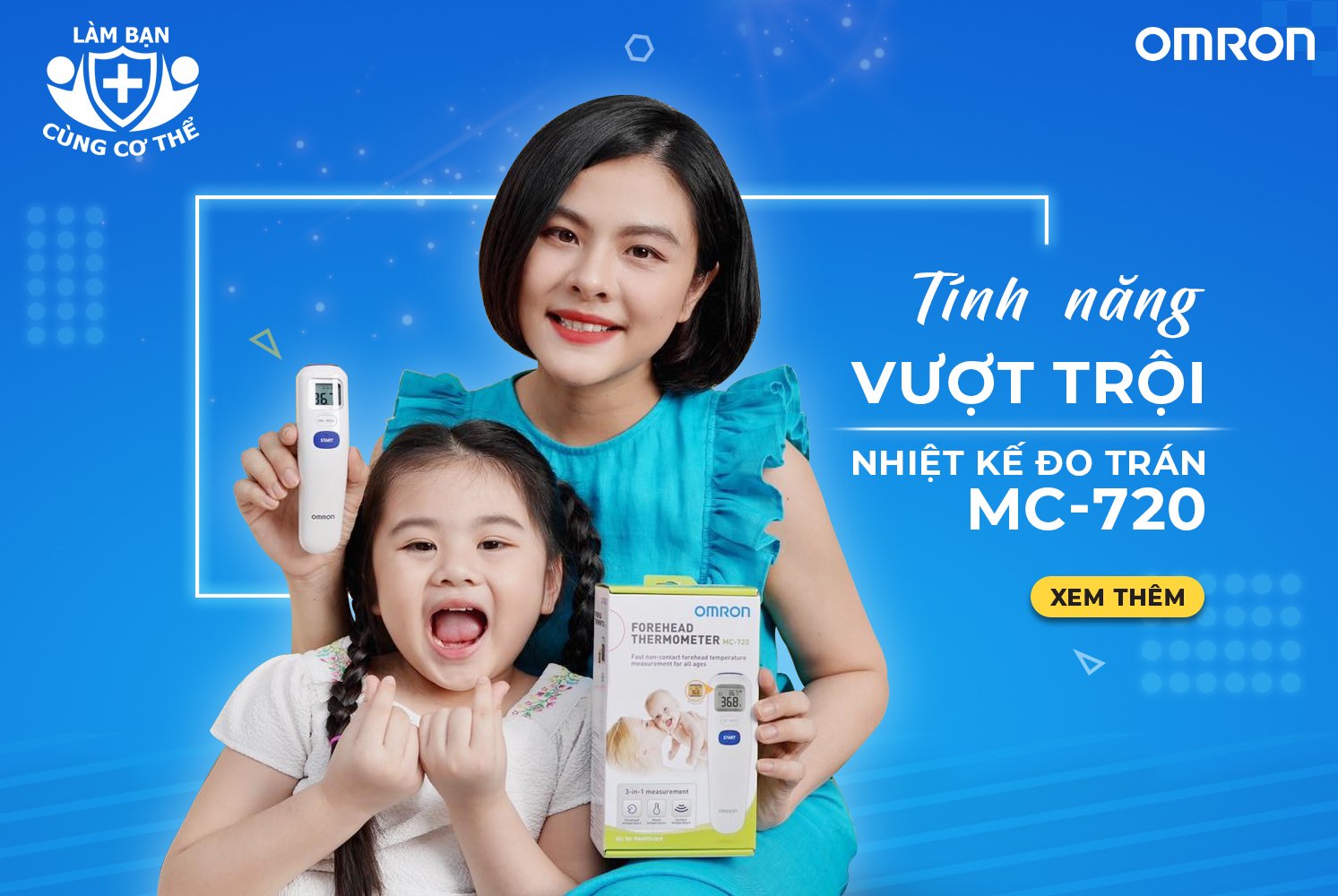 Mô tả Nhiệt Kế Điện Tử Đo Trán OMRON MC-720 - 4