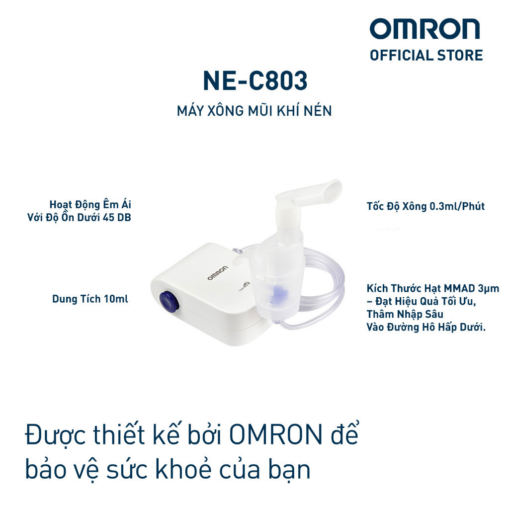 Mô tả Máy xông mũi họng Omron NE-C803 - 1