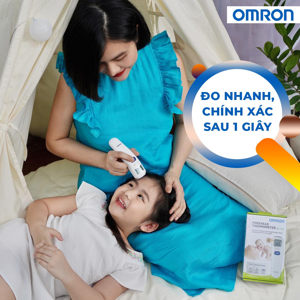 Mô tả Nhiệt Kế Điện Tử Đo Trán OMRON MC-720 - 7