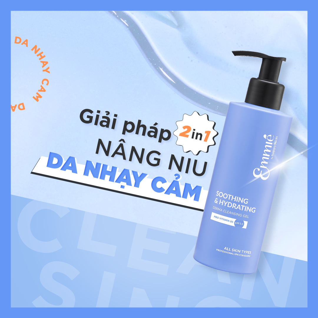 Mô tả Gel Rửa Mặt Dịu Nhẹ Cấp Ẩm Sâu Emmié Soothing & Hydrating Derma Cleansing 180ml - 4