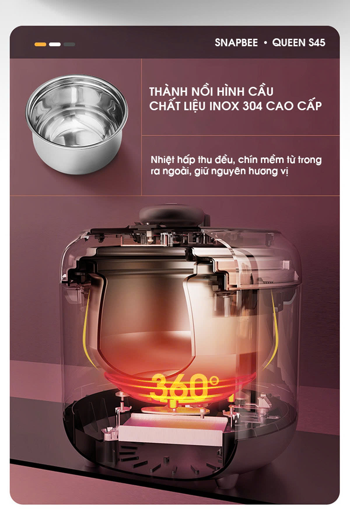 Phụ kiện đi kèm nồi áp suất Snapbee