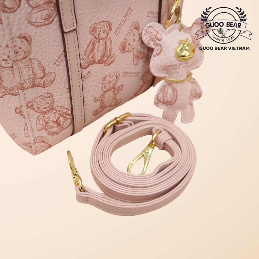 Mô tả Túi xách GUOO BEAR chính hãng - GU8025 đeo vai kèm charm gấu xinh xắn - 4