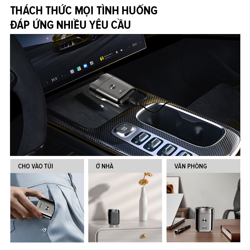 Mô tả Máy cạo râu mini coclear CS007 thiết kế động cơ tốc độ cao, cạo khô và nước, pin sử dụng đến 2 tháng, bảo hành một năm - 10