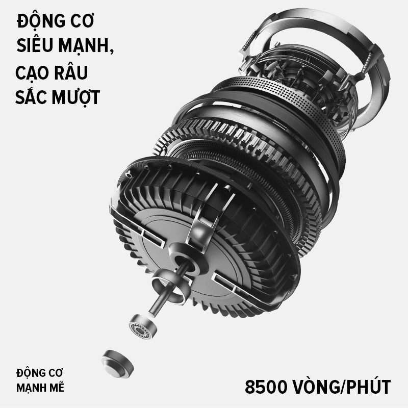 Máy cạo râu mini coclear CS007 thiết kế động cơ tốc độ cao, cạo khô và ...