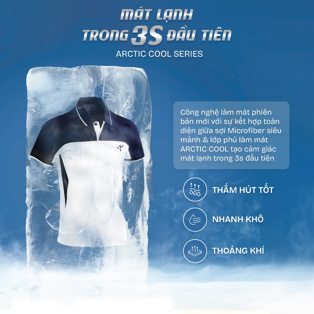 Mô tả [Chạm là mát] Áo polo nam TORANO EAGLEMAN POLO can phối, thấm hút tốt, nhanh khô, thoáng khí GSTP047 - 1