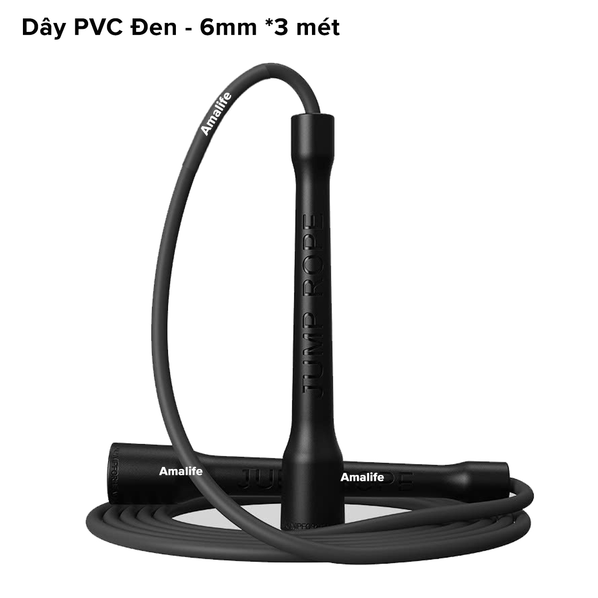 Mô tả Dây Nhảy Tốc Độ Dài 3m Dày 6mm Nhựa Dẻo Dai PVC Dây Nhảy Tập Thể Lực Tập Cadio Tại Nhà Chọn Màu Chính Hãng Amalife - 10
