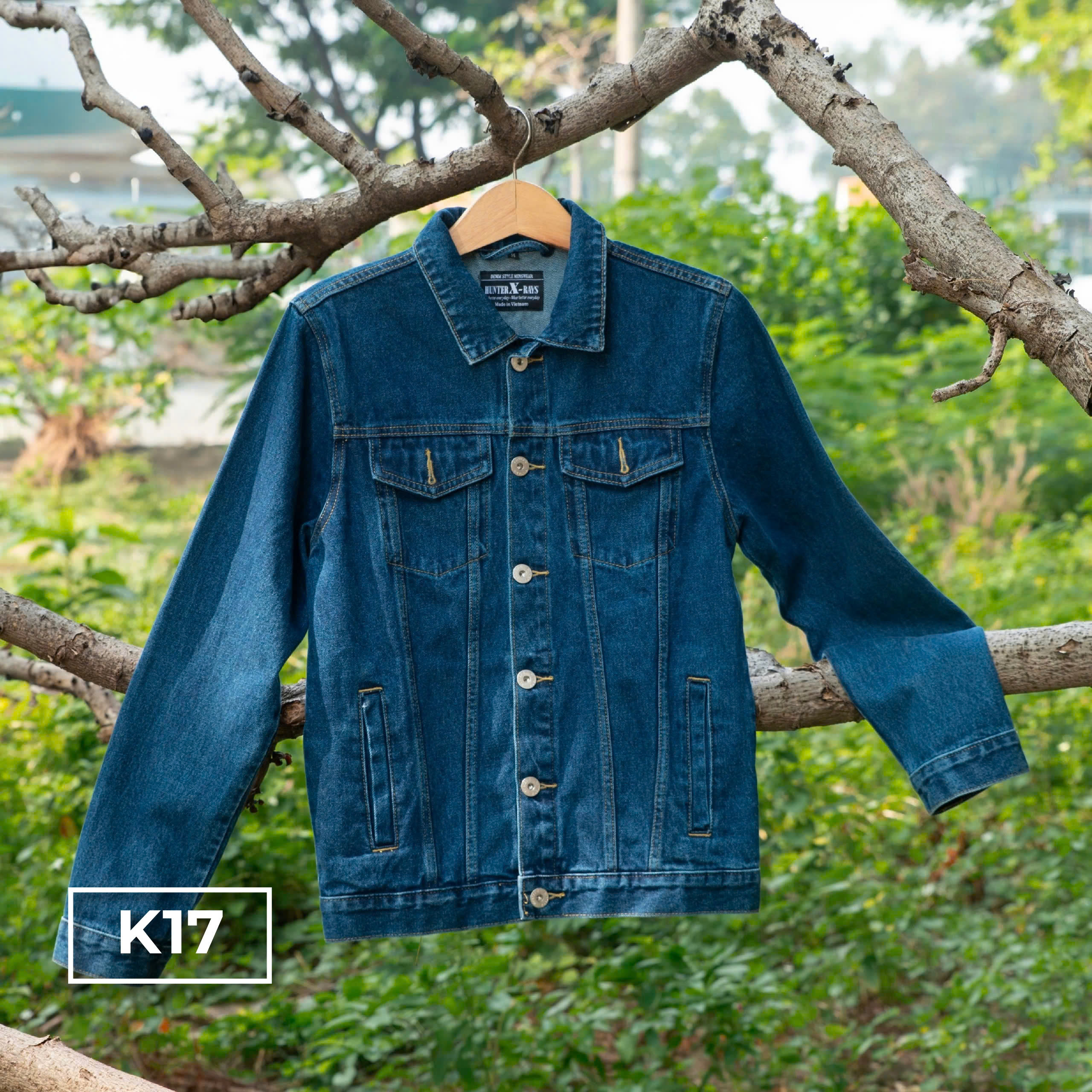 Mô tả Áo Khoác Cotton Gam Xanh K16 K17 Just Men Thời Trang Nam - 2