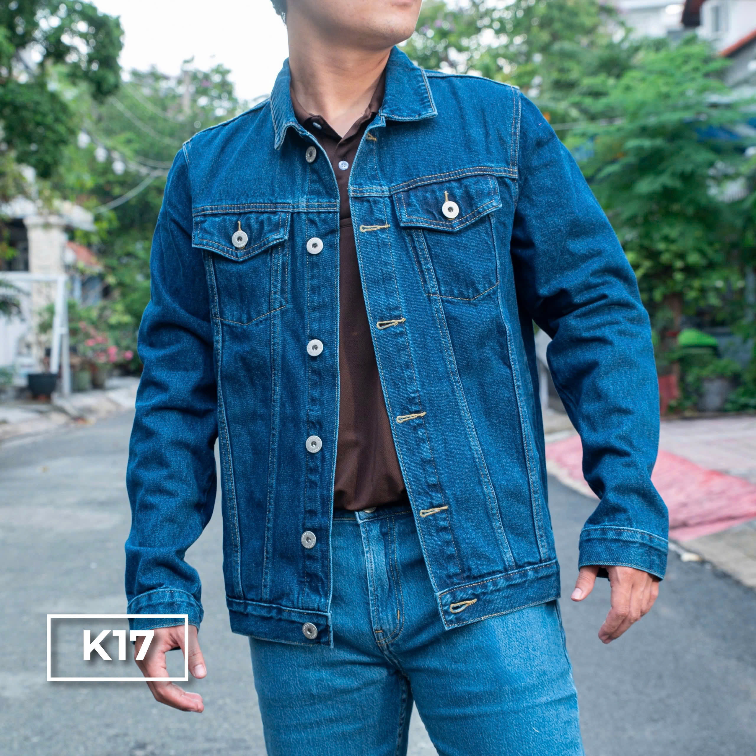 Mô tả Áo Khoác Cotton Gam Xanh K16 K17 Just Men Thời Trang Nam - 3