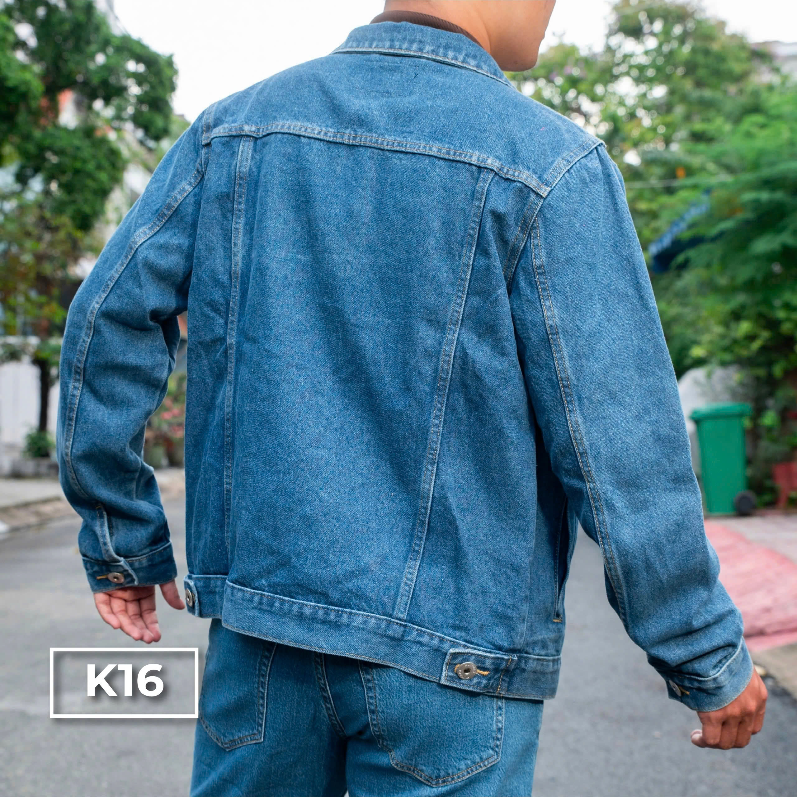 Mô tả Áo Khoác Cotton Gam Xanh K16 K17 Just Men Thời Trang Nam - 4