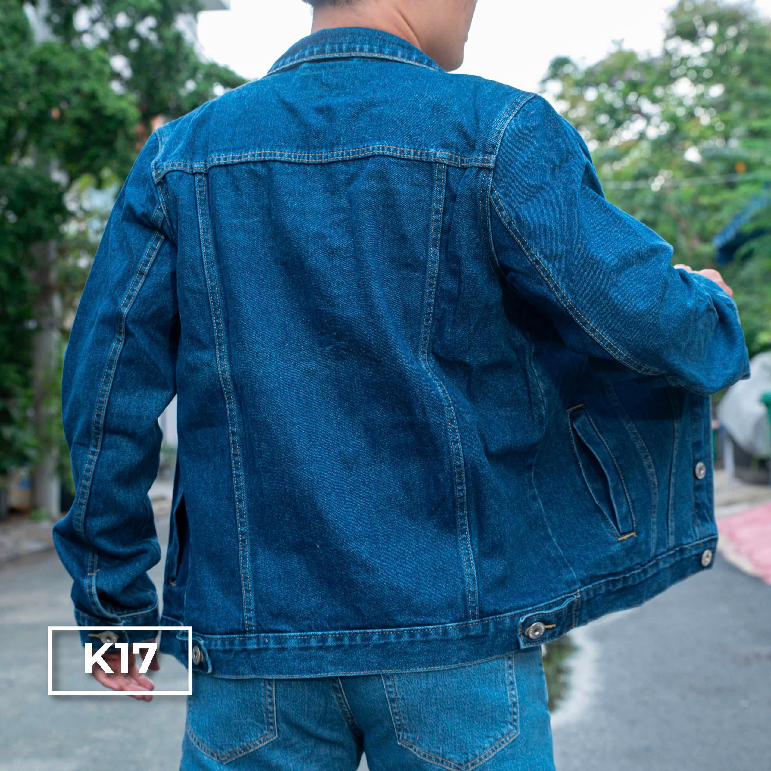 Mô tả Áo Khoác Cotton Gam Xanh K16 K17 Just Men Thời Trang Nam - 5