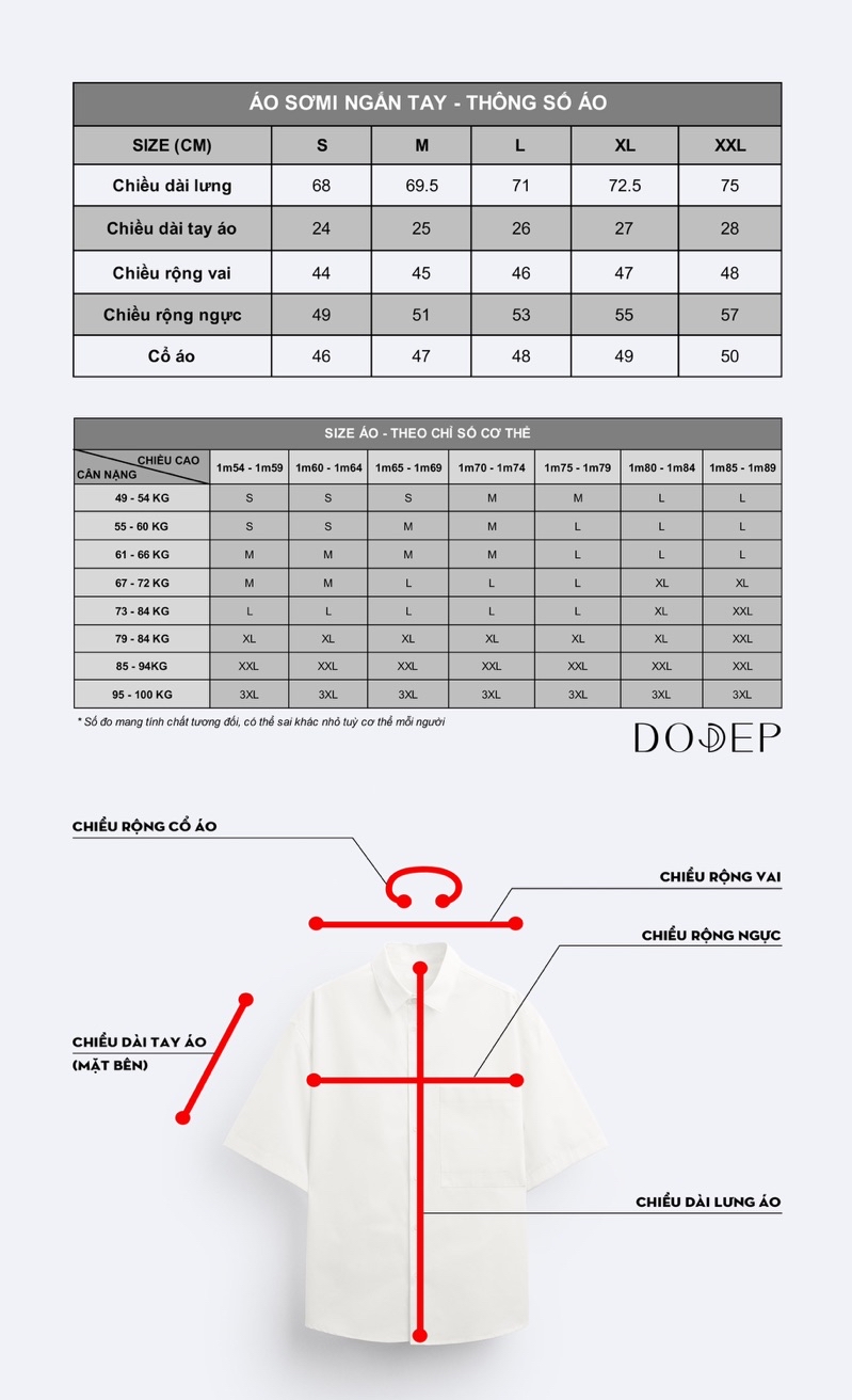 Mô tả DODEP Áo sơmi nam 100% linen premium tay ngắn màu trắng - 1