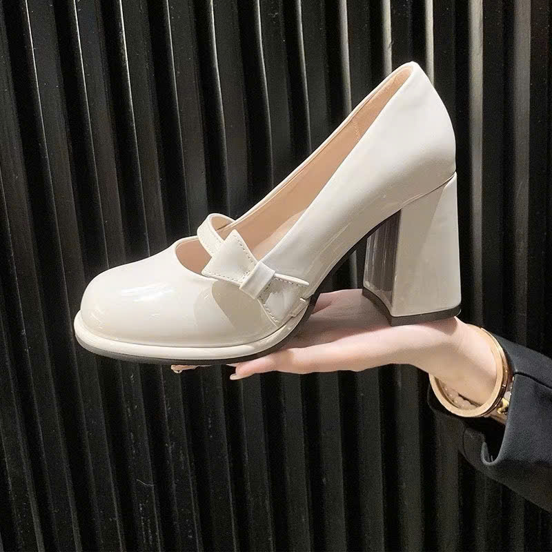Mô tả Giày cao gót nữ phối nơ trending FAROSA -H112 guốc cao gót 7cm chất da bóng lên chân cực xinh - 2