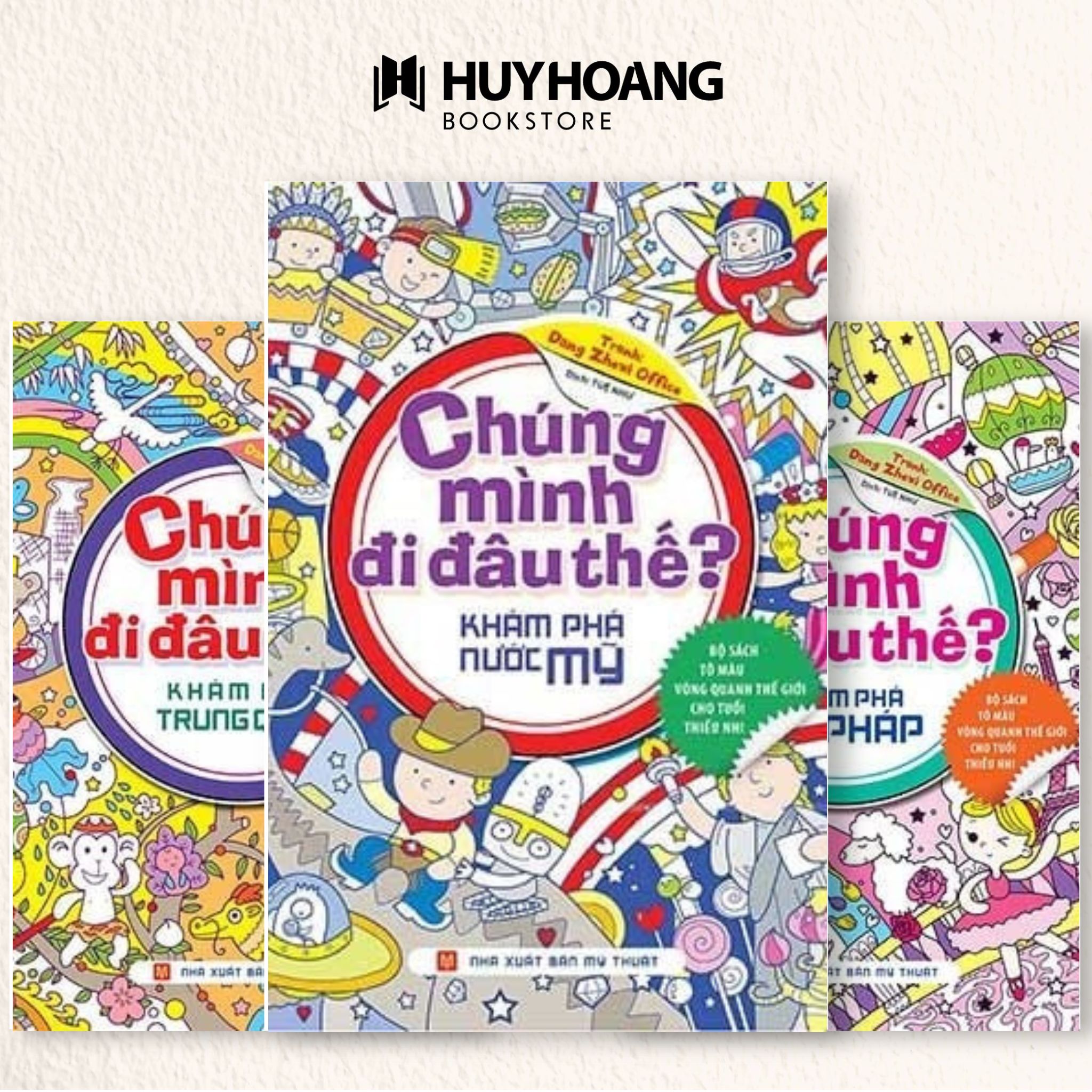 Mô tả Sách Chúng Mình Đi Đâu Thế, Khám Phá nước Pháp, Mỹ, Trung Quốc, Huy Hoàng Bookstore - 1