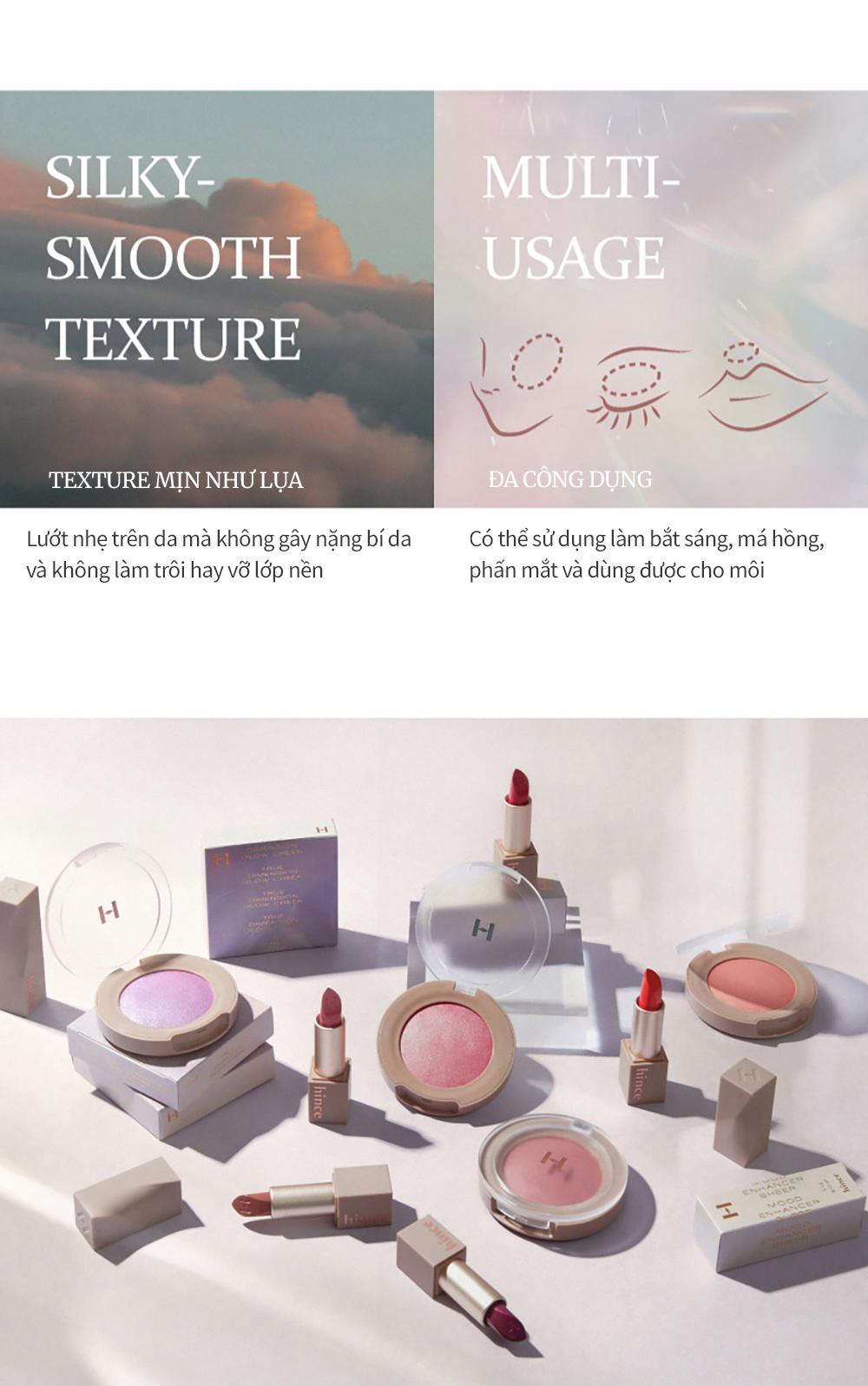 Mô tả Má Hồng Dạng Phấn Dẻo hince True Dimension Glow Cheek - 8