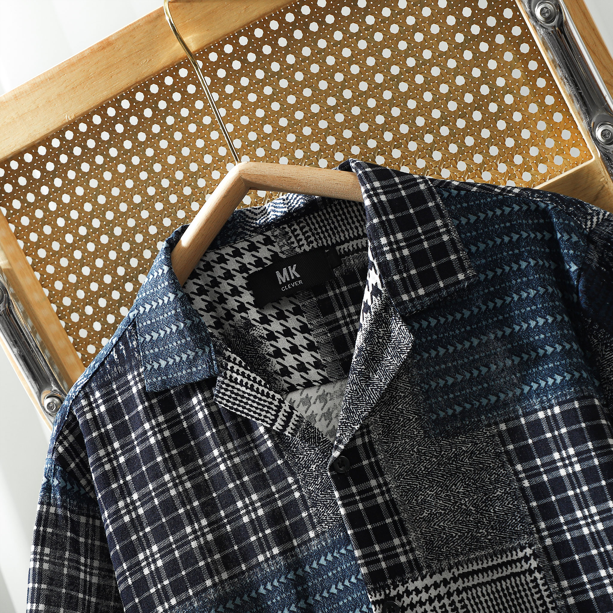 Áo Sơ Mi Cuban nam Tartan MKCLEVER 10