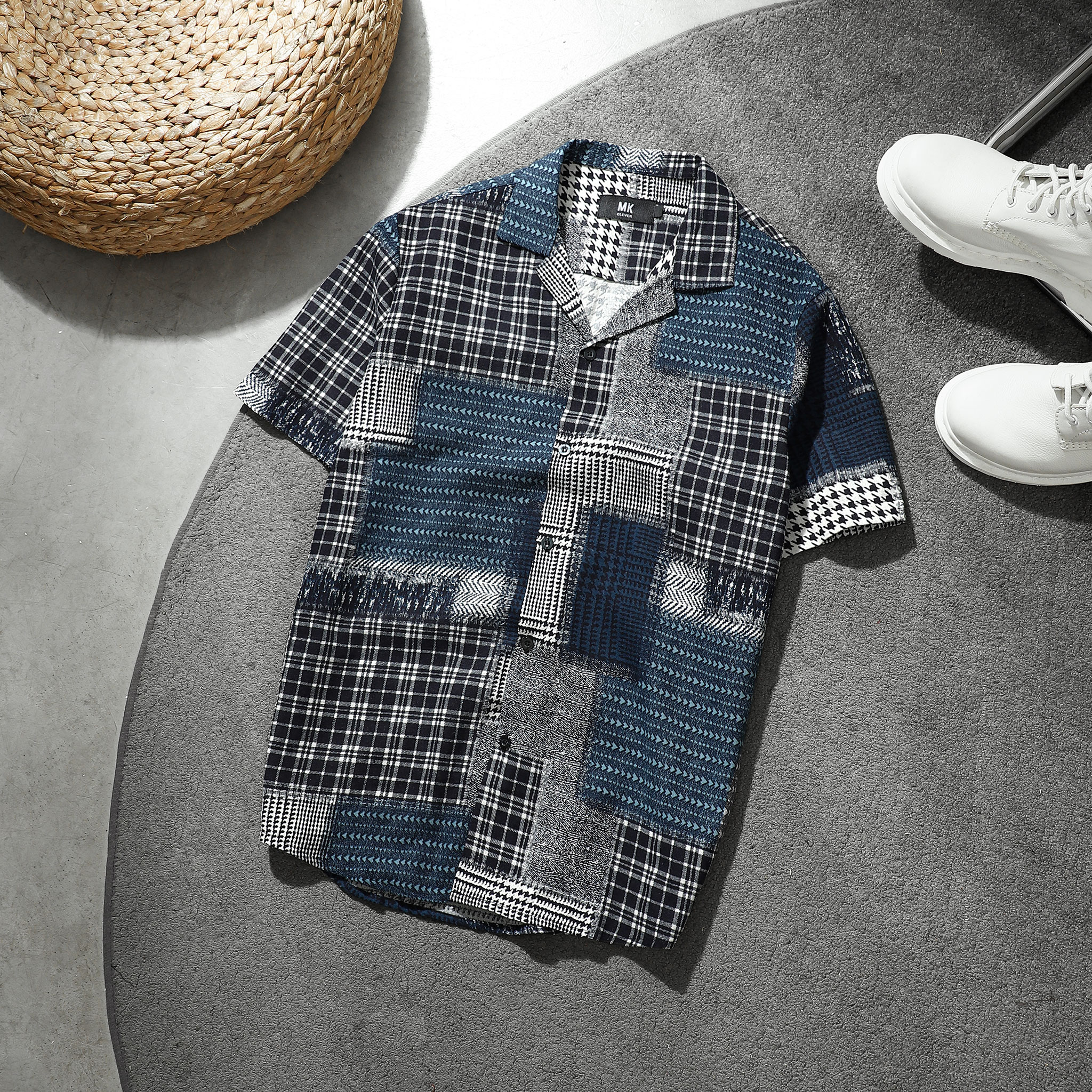 Áo Sơ Mi Cuban nam Tartan MKCLEVER 11