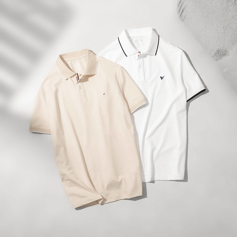 Áo polo nam TORANO ROBERT POLO màu trắng thanh lịch