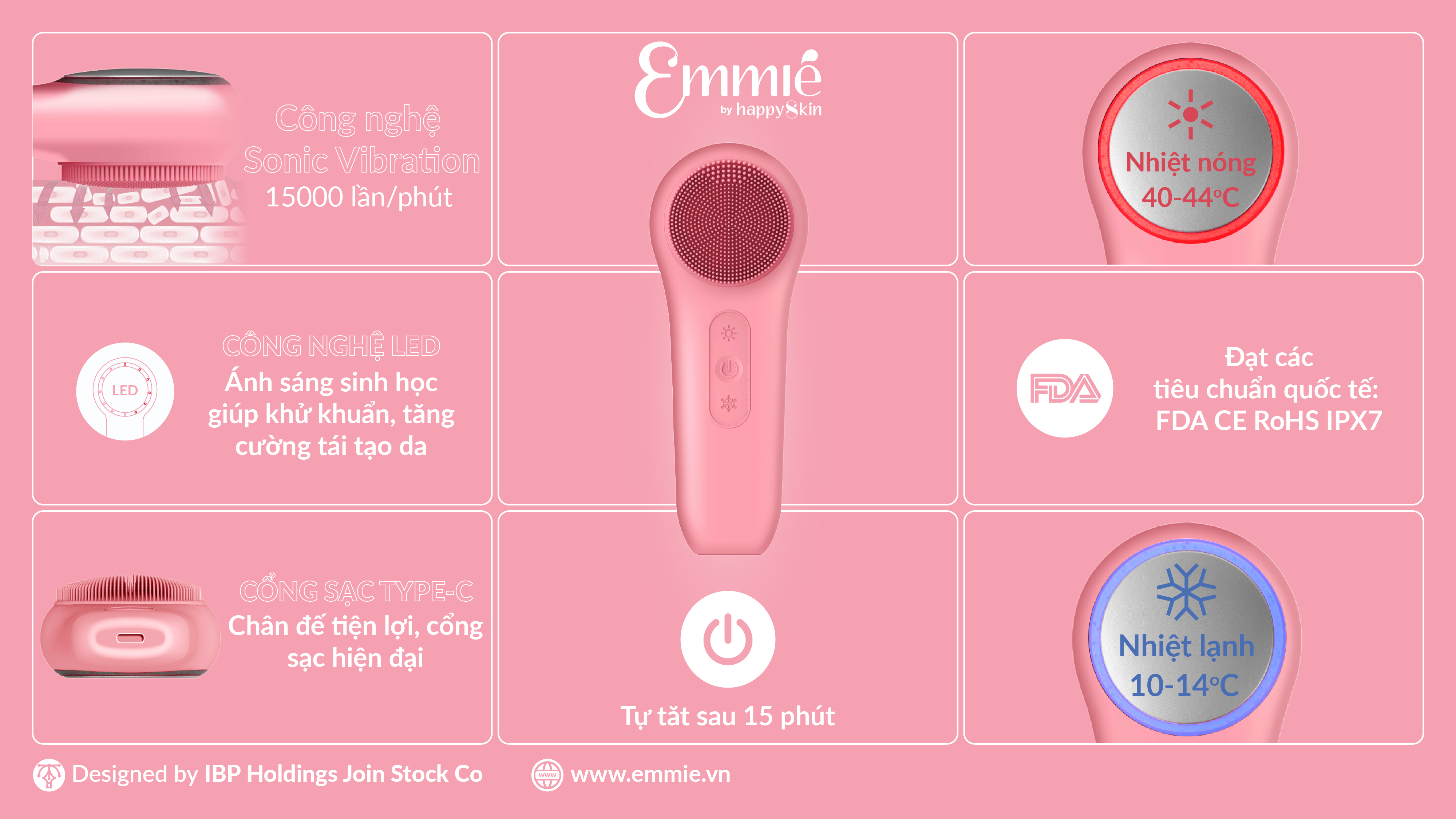 Mô tả PHIÊN BẢN NÂNG CẤP Máy Làm Đẹp Da Đa Năng SonicRadiant 5-in-1 Beauty Device - Deluxe Mini Edition - 2