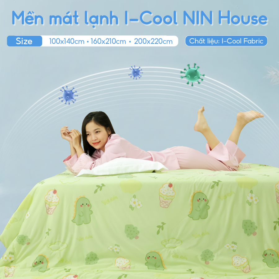 Mô tả Mền lạnh I Cool Advance NIN House | Chăn mền Ice Silk fabric siêu mát lạnh cao cấp - 4