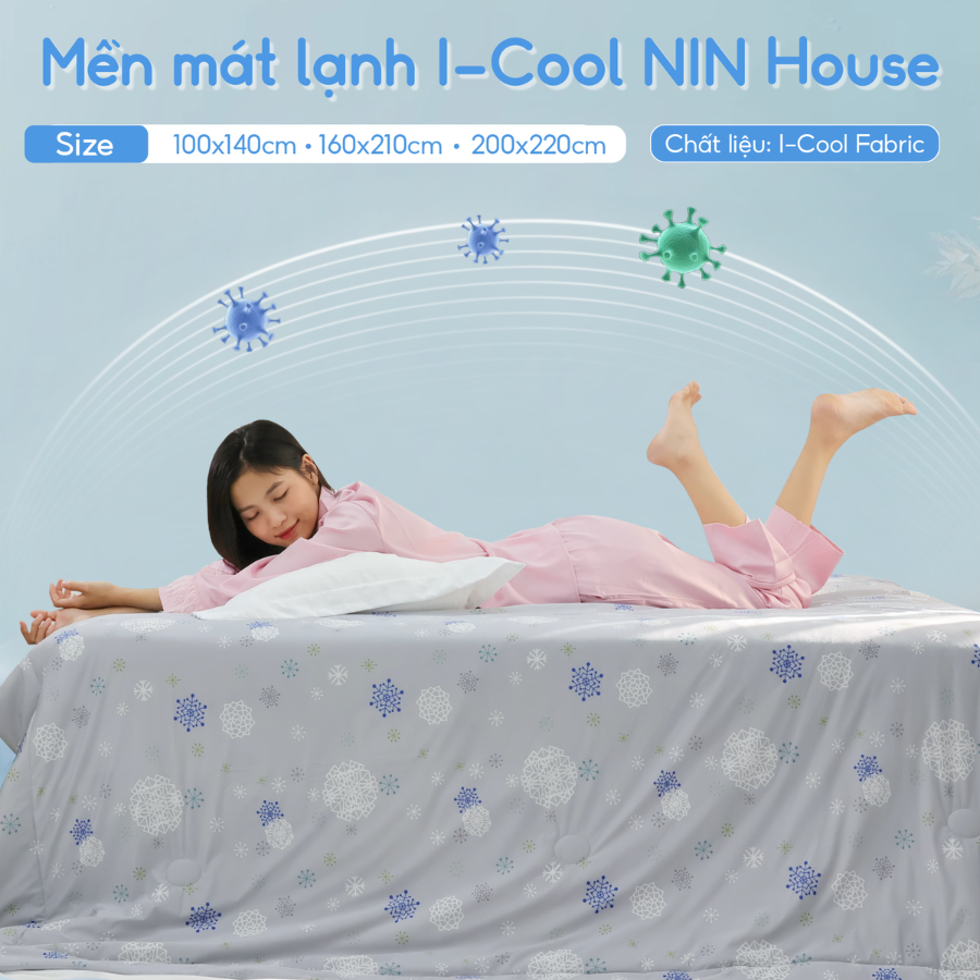 Mô tả Mền lạnh I Cool Advance NIN House | Chăn mền Ice Silk fabric siêu mát lạnh cao cấp - 5