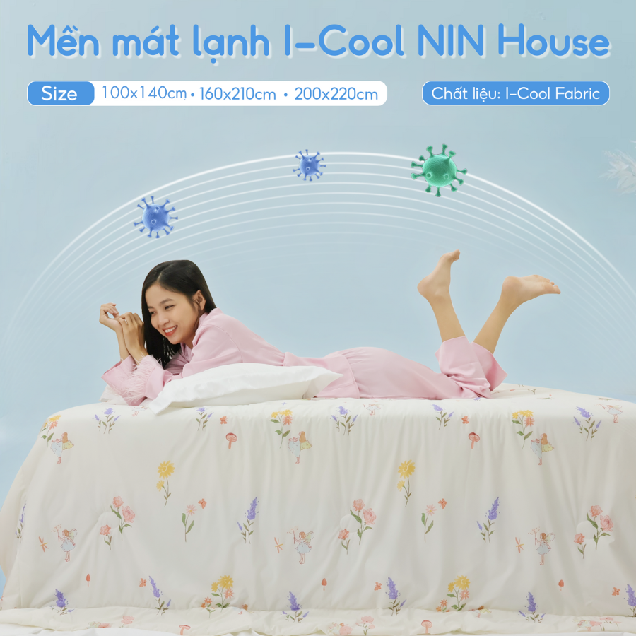 Mô tả Mền lạnh I Cool Advance NIN House | Chăn mền Ice Silk fabric siêu mát lạnh cao cấp - 6
