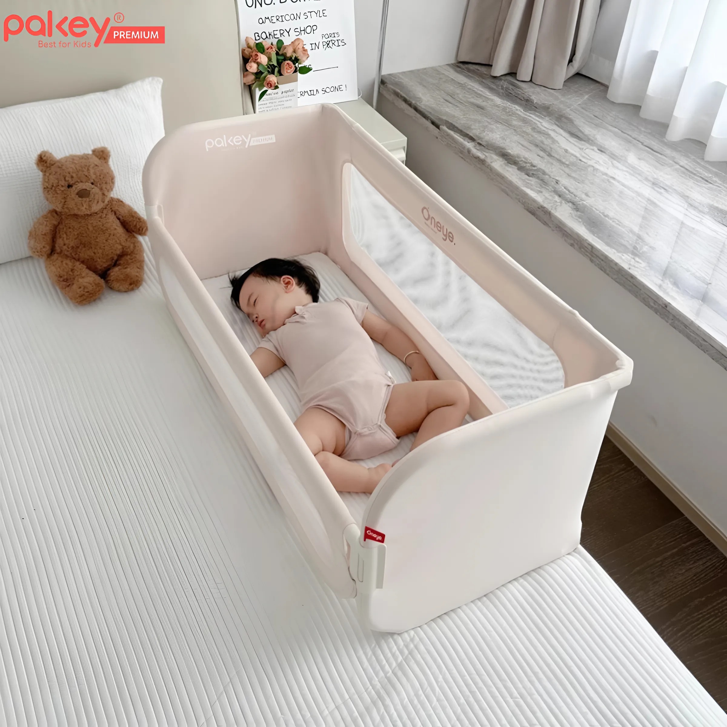 Mô tả Thanh Chắn Giường Đa Năng PAKEY Cao Cấp Có Thể Gập Gọn, Nôi Cũi Trên Giường Tiện Lợi Cho Bé Tặng Kèm Thanh Rời - 5