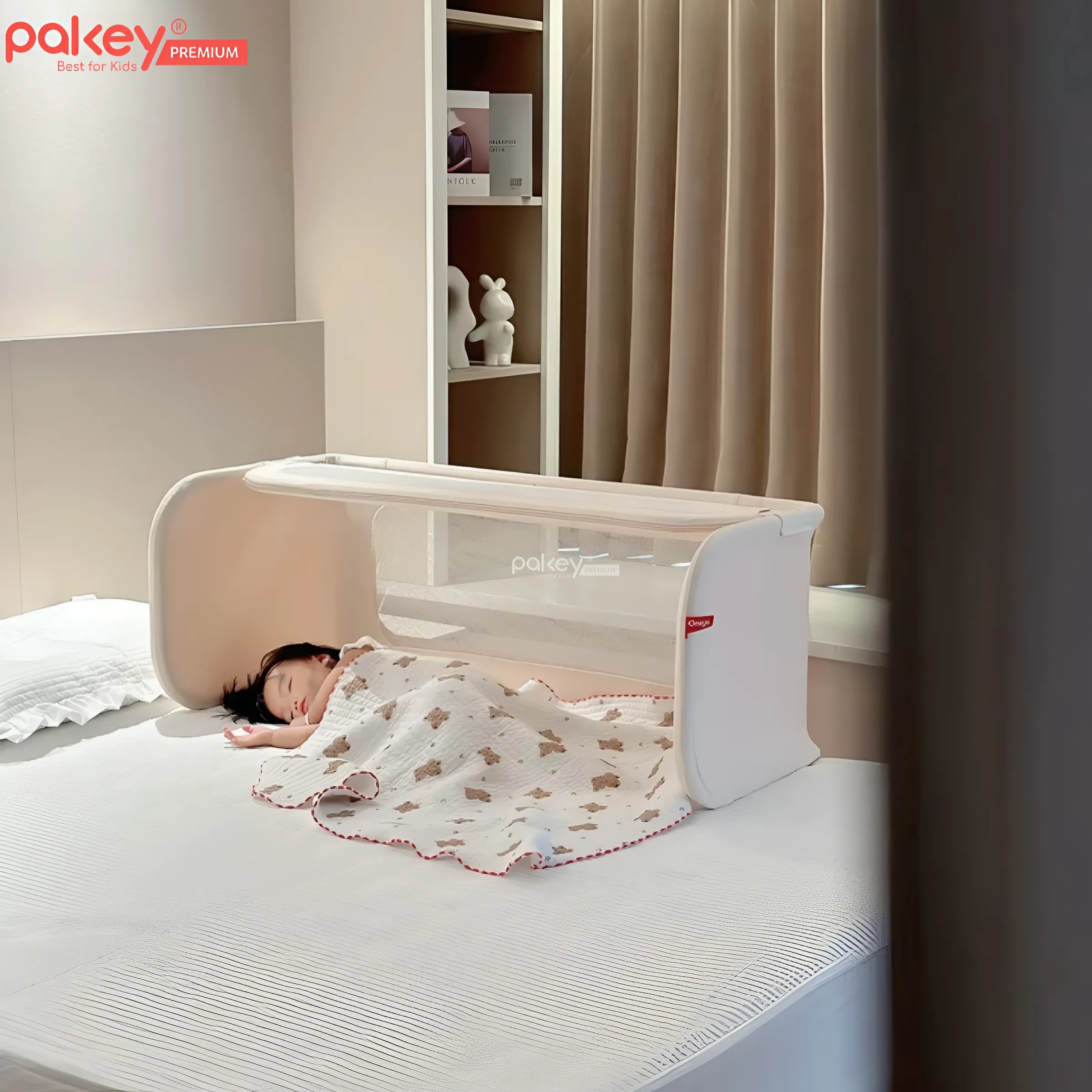 Mô tả Thanh Chắn Giường Đa Năng PAKEY Cao Cấp Có Thể Gập Gọn, Nôi Cũi Trên Giường Tiện Lợi Cho Bé Tặng Kèm Thanh Rời - 12