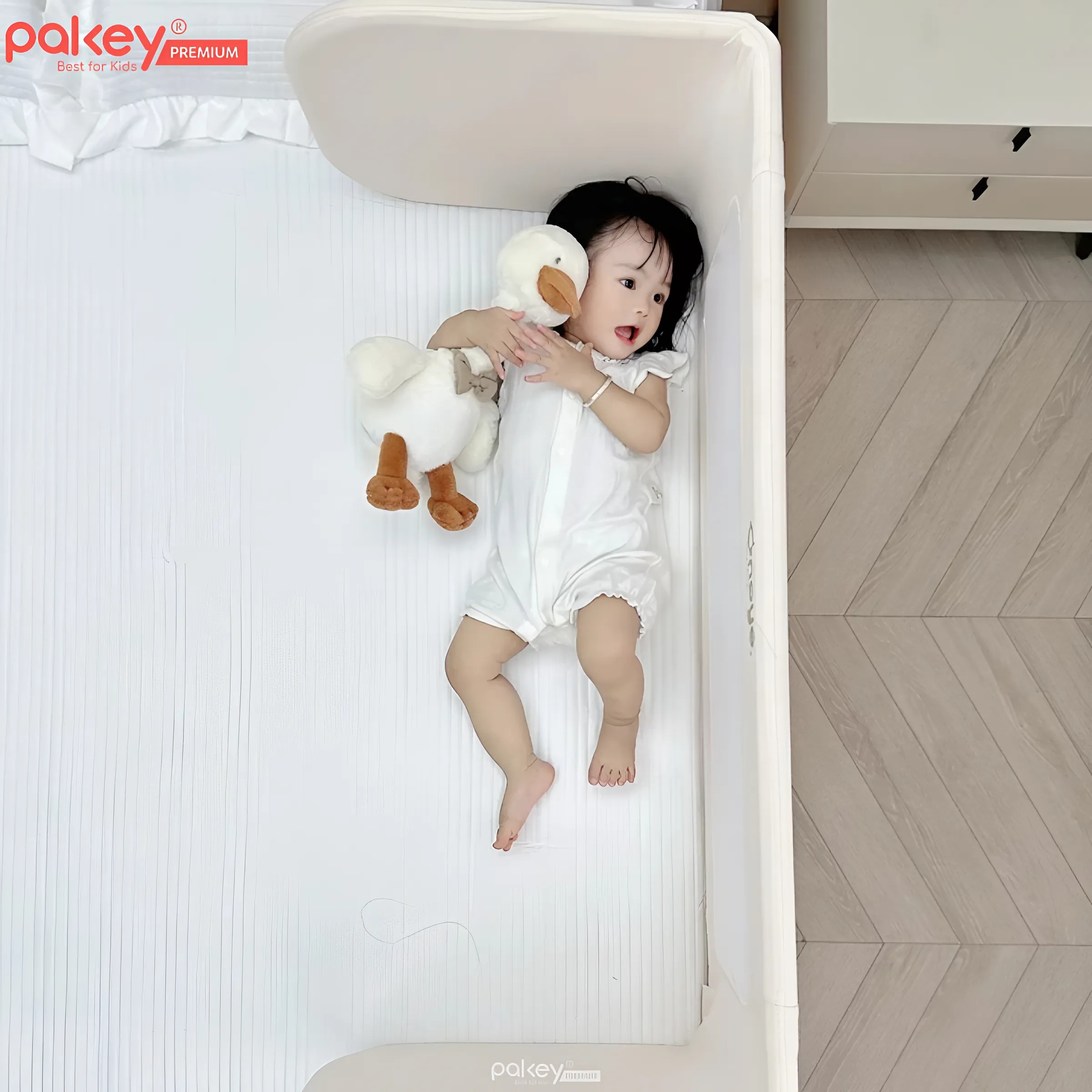 Mô tả Thanh Chắn Giường Đa Năng PAKEY Cao Cấp Có Thể Gập Gọn, Nôi Cũi Trên Giường Tiện Lợi Cho Bé Tặng Kèm Thanh Rời - 7