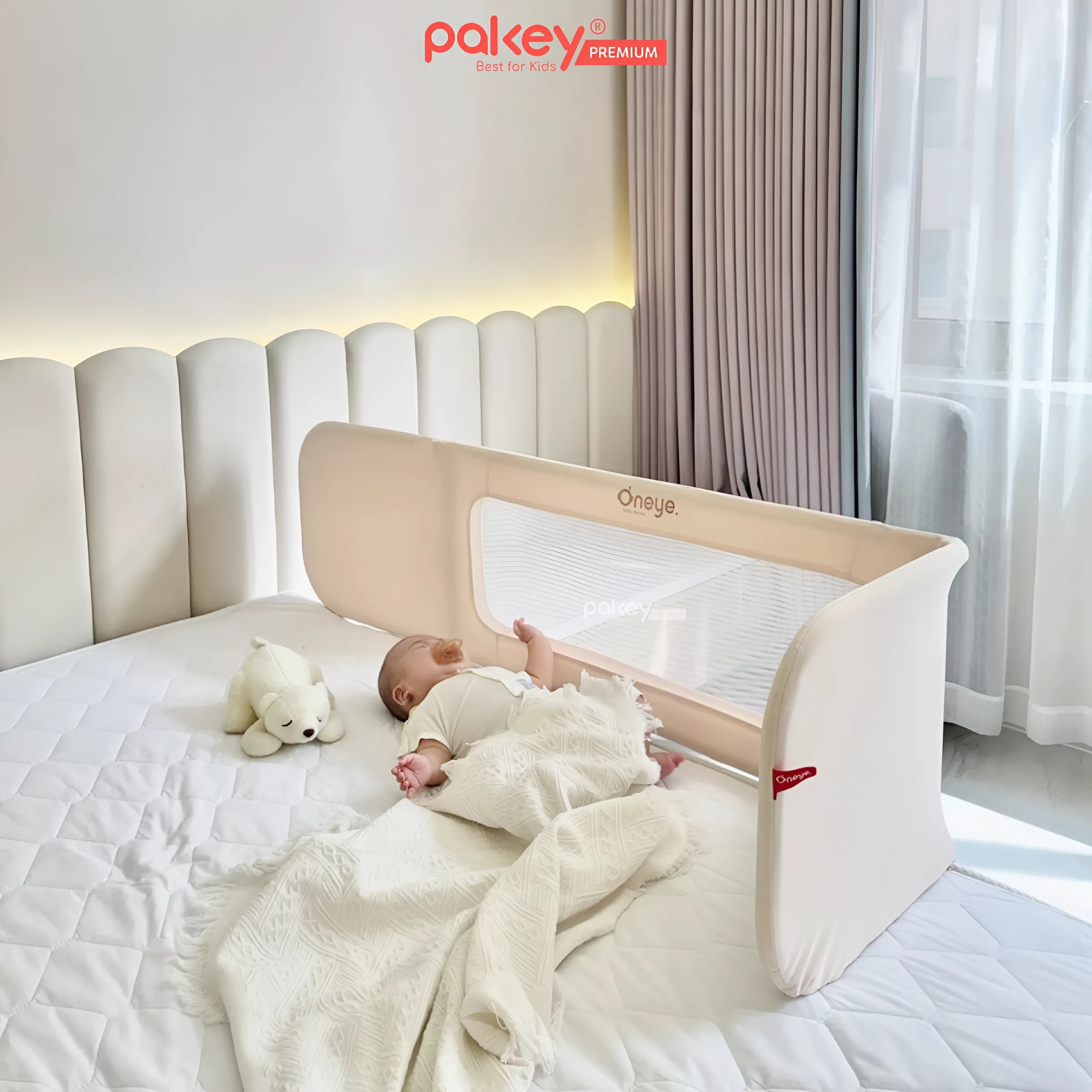 Mô tả Thanh Chắn Giường Đa Năng PAKEY Cao Cấp Có Thể Gập Gọn, Nôi Cũi Trên Giường Tiện Lợi Cho Bé Tặng Kèm Thanh Rời - 8